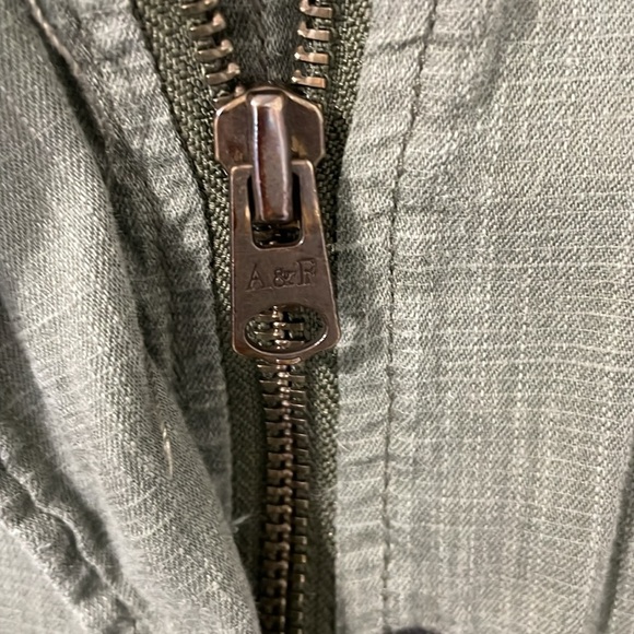 Abercrombie & Fitch Olive Army Green Women’s Light Utility Jacket Size XS - Picture 9 of 11